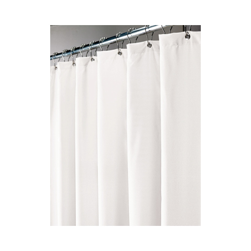 MODA AT HOME ENTERPRISES LTD 203680 Prime Shower Curtain Liner, White, 71 x 71 In.