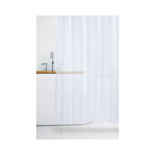 Oasis Frosted Heavyweight Shower Curtain Liner, White, 70 x 72 In.