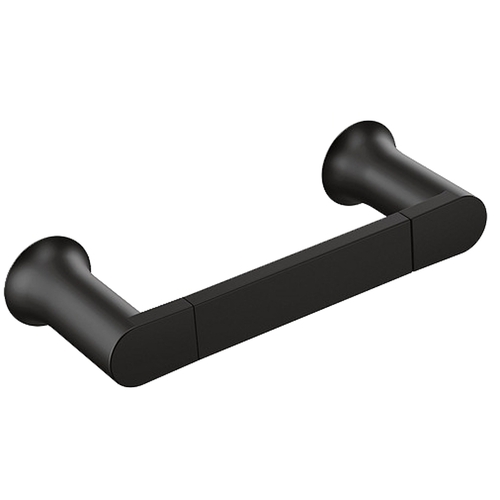 Genta LX BH3886BL Towel Bar, 6-7/8 in L Rod, Zinc, Matte, Wall Mounting Black