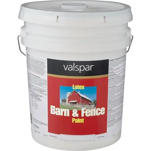 018.3125-10.008 Barn and Fence Paint, Red, 5 gal Pail