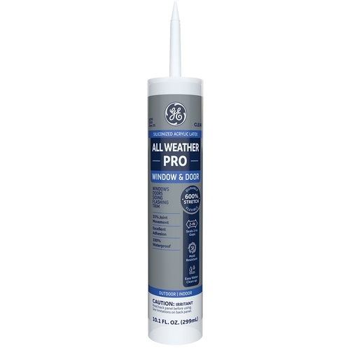 Max Flex 5000 22780 Siliconized Acrylic Caulk, Clear, -10 to 180 deg F, 10.1 oz Cartrid