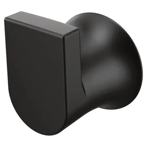 Genta LX BH3803BL Robe Hook, 1-Hook, Zinc, Matte, Wall Mounting Black