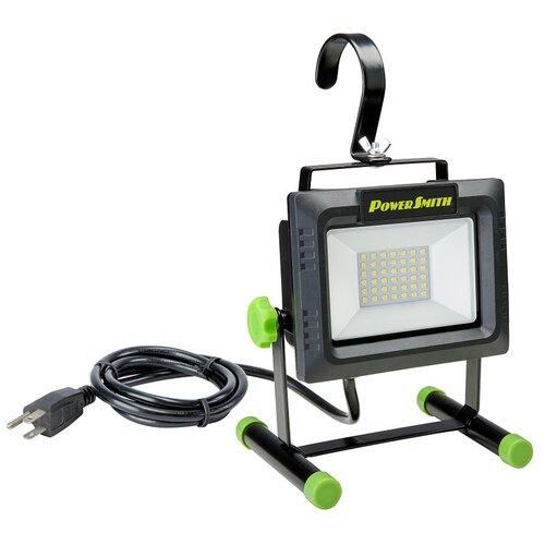 Work Light with Stand, 120 V, 35 W, 1-Lamp, LED Lamp, 4000 Lumens, 5000 K Color Temp