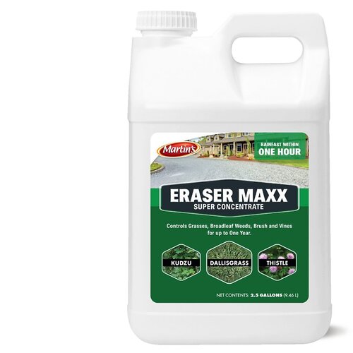 Martin's 82250004 ERASER MAX 82002490 Weed Killer, Liquid, Clear Yellow