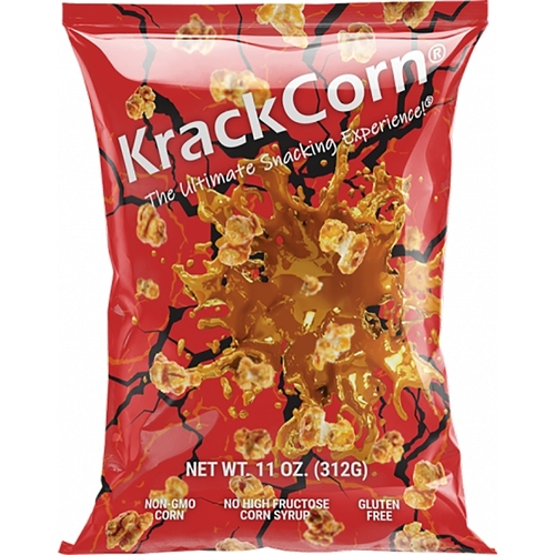 KrackCorn 89512 860003389515 Popcorn, Caramel, Salt, Savory, Sweet Flavor, 11 oz Bag
