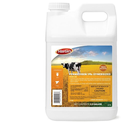 Insecticide, Liquid, Light Amber, Mild Hydrocarbon, 2.5 gal