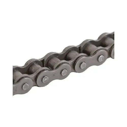 Heavy-Duty Series Roller Chain, #60, 10 ft L, 3/4 in TPI/Pitch, Metal, Shot Peened