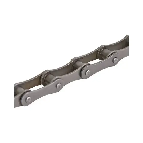 Double Pitch Roller Chain, #A2040, 10 ft L, 1 in TPI/Pitch, Metal