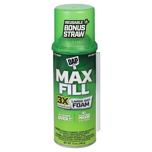 Max Fill Triple Expansion Foam Sealant, 12-oz. Amber