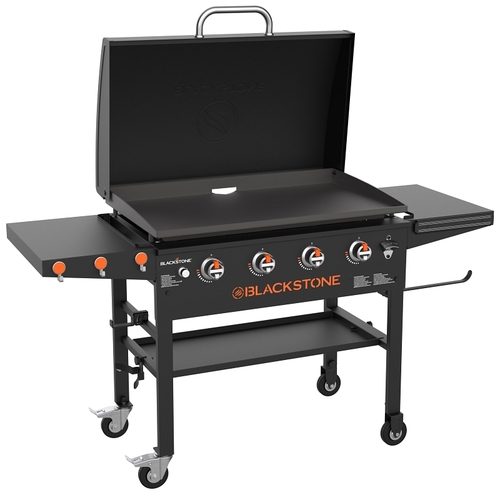 NORTH ATLANTIC IMPORTS LLC 2322 1899 Outdoor Griddle, 60,000 Btu, Liquid Propane, 4-Burner, 720 sq-in Primary Cooking Surface, Gray