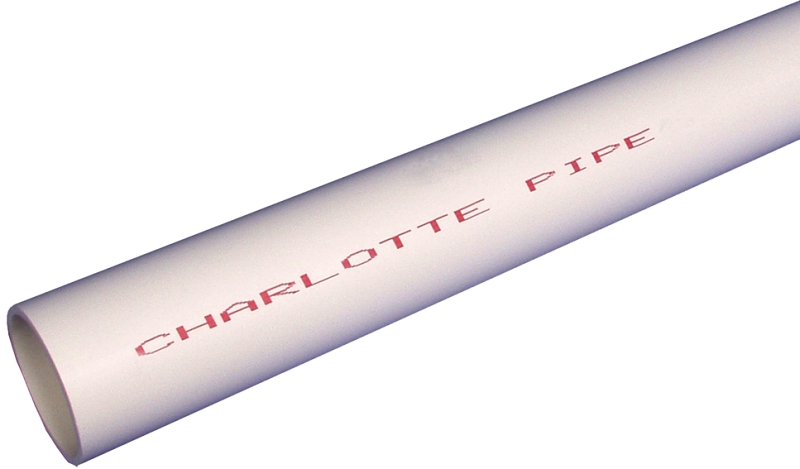 Charlotte Pipe and Foundry Company PVC 04007 0600 3/4 in. x 10 ft. PVC Schedule 40 Plain-End DWV Pipe White