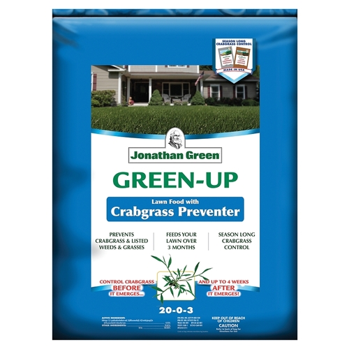 Jonathan Green 16000 Green-Up 10456 Lawn Fertilizer, 16 lb Bag, Granular, 20-0-3 N-P-K Ratio