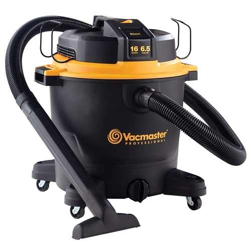 Vacmaster Professional VJH1612PF 0201 Beast Wet and Dry Vacuum, 16 gal Vacuum, 120 V, Black/Yellow Housing