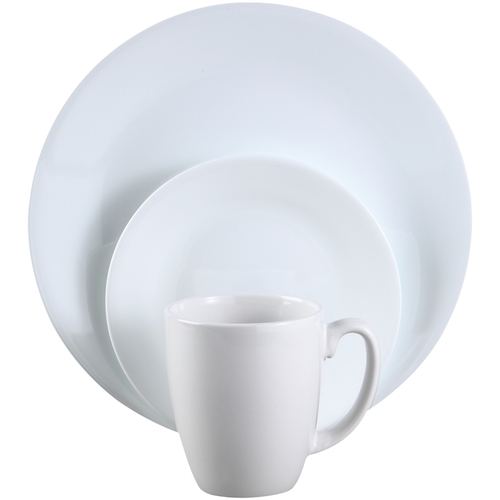 6022003 Dinnerware Set, Vitrelle Glass, For: Dishwashers, Pre-Heated Microwave Ovens and Refrigerators