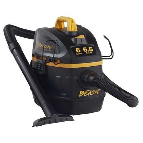 Beast Wet and Dry Vacuum, 5 gal Vacuum, 102 cfm Air, 5.5 hp, 120 V