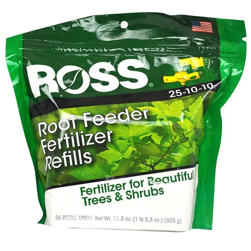 Root Feeder Fertilizer Refills Acid-Loving Plants 25-10-10 36 ct
