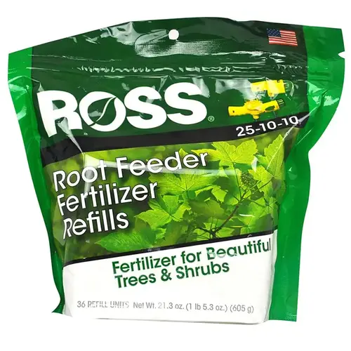 Ross 14666 Root Feeder Fertilizer Refills Acid-Loving Plants 25-10-10 36 ct White