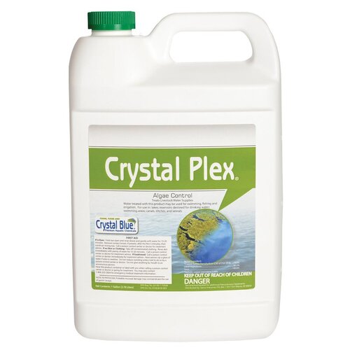 Crystal Blue 00444 Algae Control Crystal Plex 128 oz Blue