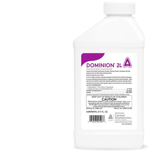 Dominion 2L Termiticide/Insecticide, Liquid, Ornamentals, Pre and Post-Construction, Turf, 27.5 fl-oz
