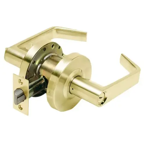 NSP LC2686 R CTL US3 Grade 2 Storeroom Lever, Schlage C Keyway, Bright Brass