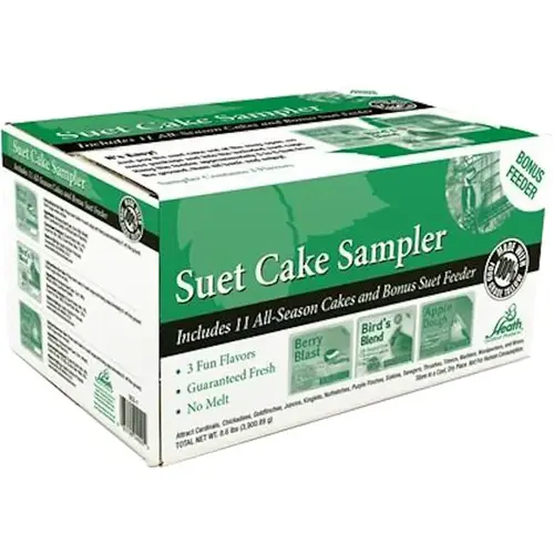 FOOD BIRD CAKE SUET SAMPLER - pack of 11