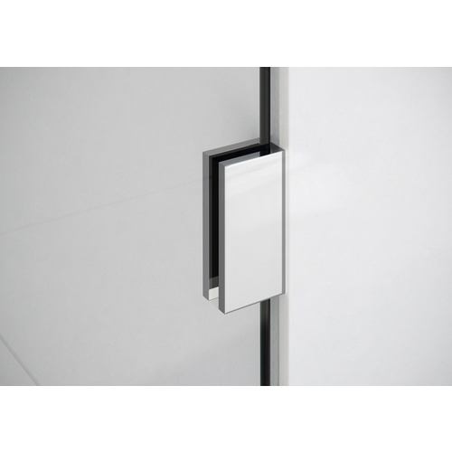 Vela 7.5 in. x 78 in. Fully Frameless Glass Shower Panel - Single Fixed Panel Chrome