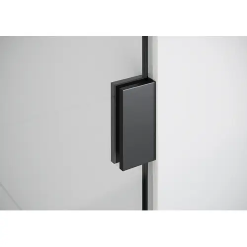 Vela 5.5 in. x 78 in. Fully Frameless Glass Shower Panel - Single Fixed Panel Matte Black