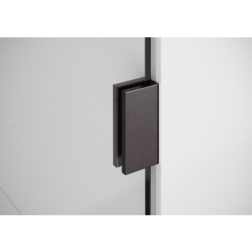 Vela 4 in. x 78 in. Fully Frameless Glass Shower Panel - Single Fixed Panel Oil Rubbed Bronze