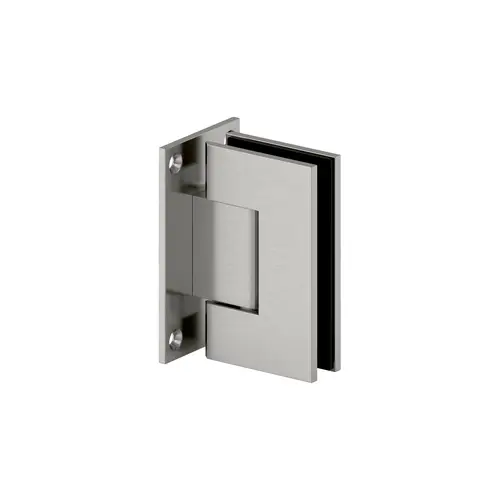 Gamma Wall Mount Full Back Plate Hinge Brushed Nickel