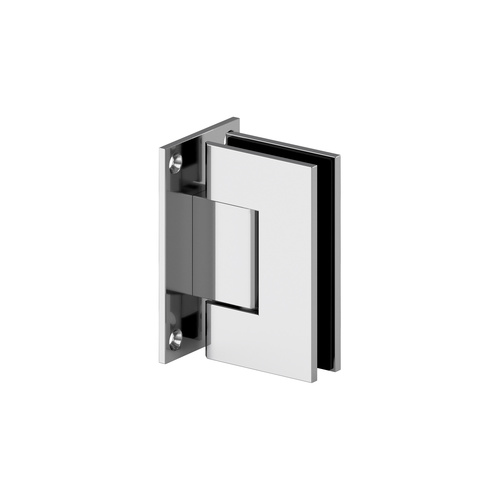 Gamma Wall Mount Full Back Plate Hinge Chrome