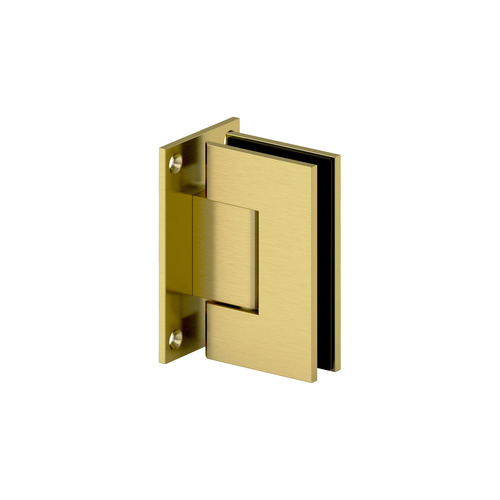 Gamma Wall Mount Full Back Plate Hinge Satin Brass