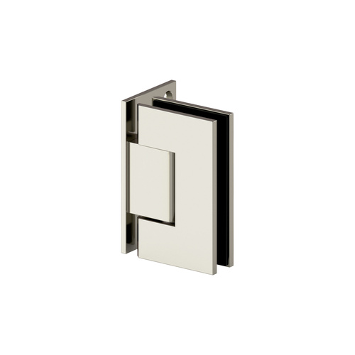 Gamma Wall Mount Offset Back Plate Hinge Polished Nickel