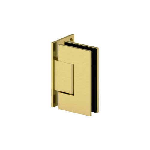 Gamma Wall Mount Offset Back Plate Hinge Satin Brass