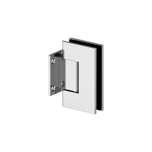 Gamma Wall Mount Short Back Plate Hinge Chrome