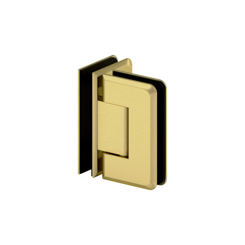 Pegasus 90 Degree Glass-to-Glass Hinge Satin Brass