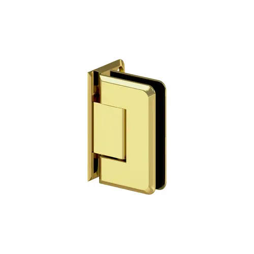 Pegasus Wall Mount Offset Back Plate Hinge Polished Brass