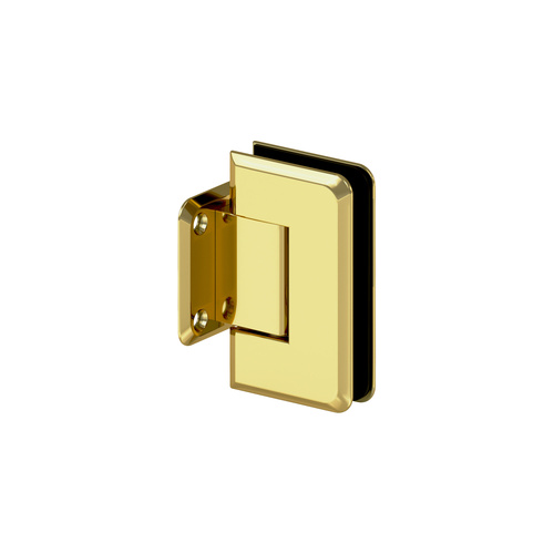 Pegasus Wall Mount Short Back Plate Hinge Polished Brass