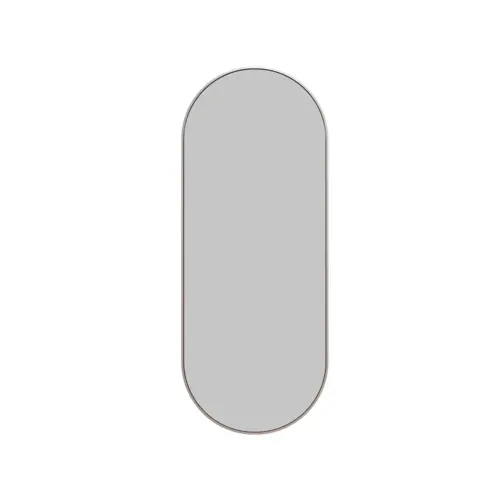 Glass Warehouse SF-PL-16X40-BN Inara 16" x 40" Pill Mirror Brushed Nickel
