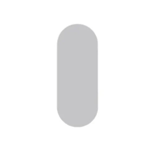 Glass Warehouse SF-PL-16X40-W Inara 16" x 40" Pill Mirror White