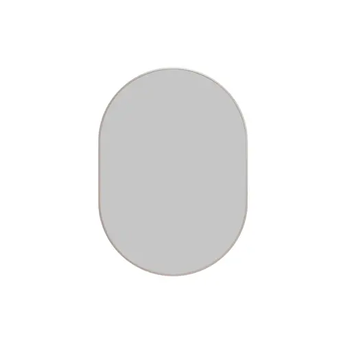 Inara 20 in. x 28 in. Pill Mirror Brushed Nickel