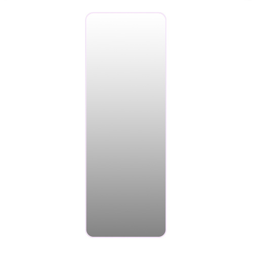 Trinity 24 in. x 67 in. Square Radius Mirror