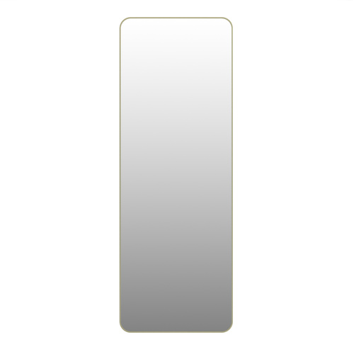 Trinity 24 in. x 67 in. Square Radius Mirror Satin Brass