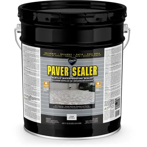 UNBRANDED DYC7200/5 PAVER SEALER Waterproofing Sealer, Gloss, Liquid, Clear, 5 gal