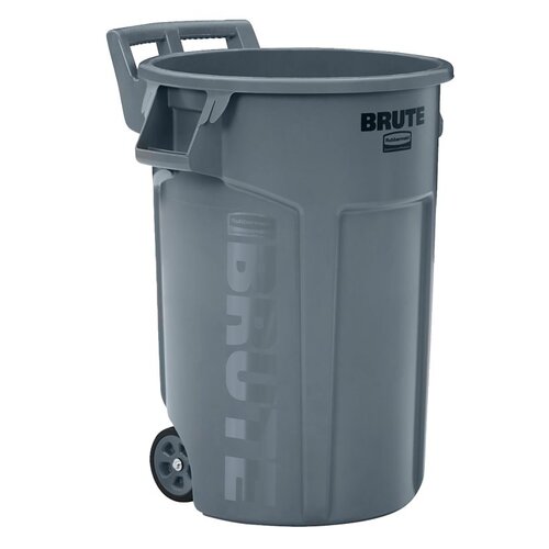 Brute 44 Gal. Gray Round Vented Wheeled Trash Can - pack of 4