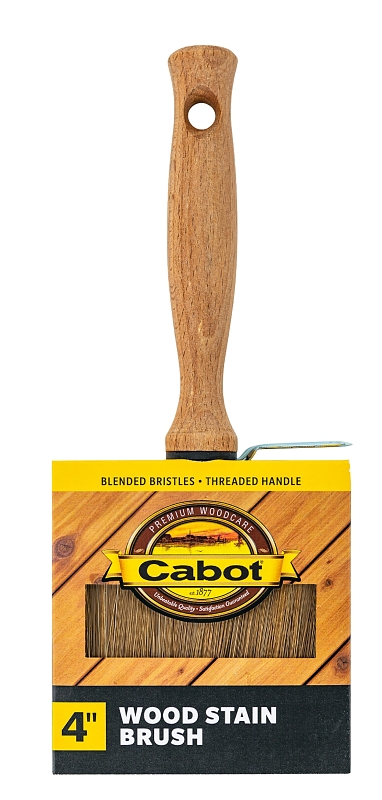 Cabot 140480600 4 In. Block Wood Stain Brush