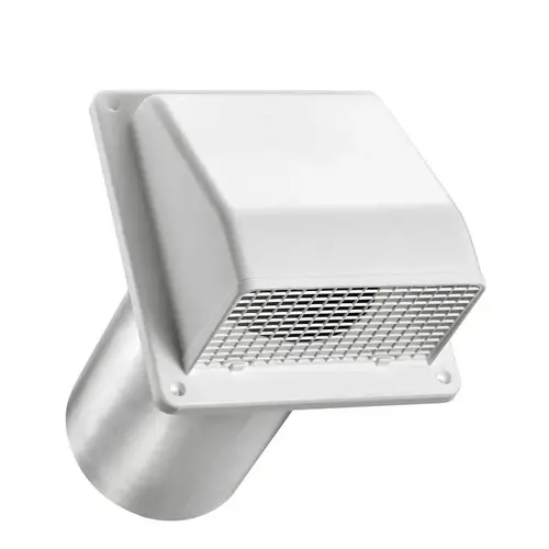 6 in. Plastic Fresh Air Intake Vent, White