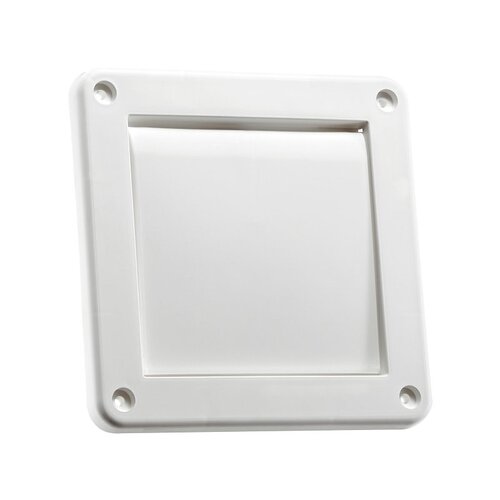 LAMBRO INDUSTRIES 1422W VENT EXHAUST FLAP SNGL WHT 4IN