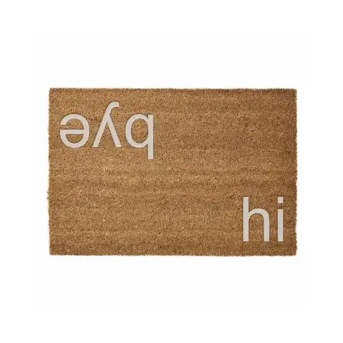 Sports Licensing Solutions 41938 Hi/Bye Embossed Coir Door Mat, 24 x 36 In.