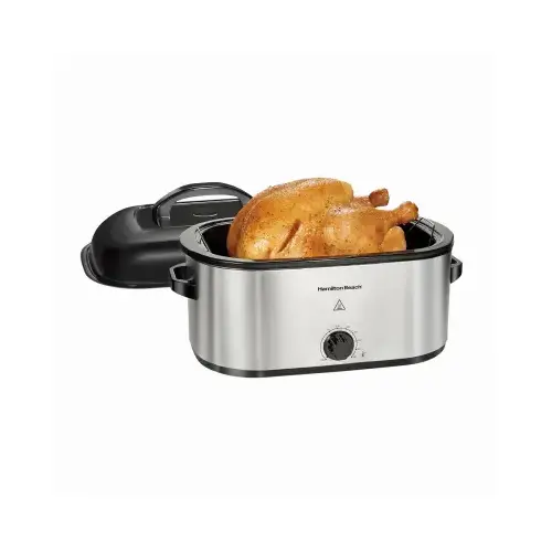 Proctor Silex 32215 Electric Roaster Oven, Stainless Steel / Black Accents, 22 Qt