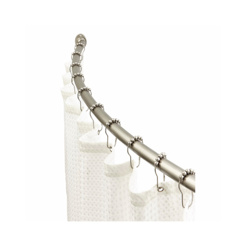 MODA AT HOME ENTERPRISES LTD 305255 Curved Shower Curtain Tension Rod, Chrome, 42 to 72 In.